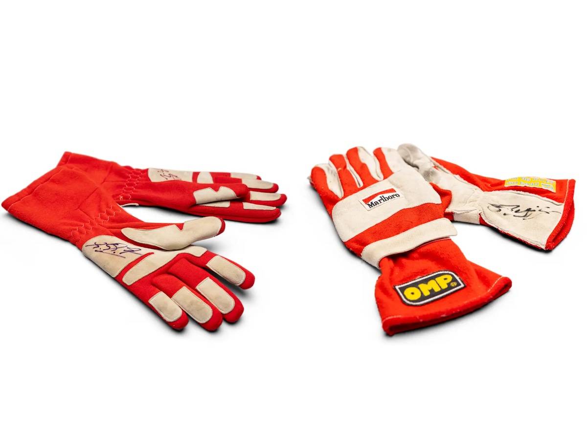 Scuderia Ferrari OMP Signed Racing Gloves